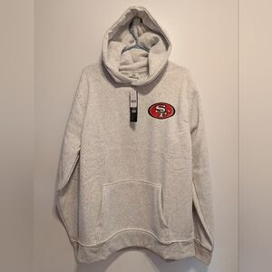 NFL Light Gray Hoodie with Red Emblem